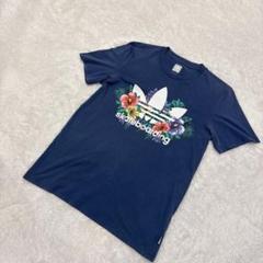 adidas トレファイル　花柄　skateboarding Tシャツ　M