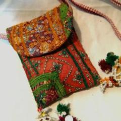 インド　アンティーク　刺繍　ミラーワーク　小物入れ　3点セット 楽天市場】インド ミラーワーク（バッグ・小物・ブランド雑貨