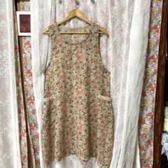 薄手❣️手作りエプロン 花柄❣️M〜L 働き者さんの為のエプロン お買い得なお品❣️