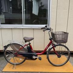 破格！24インチレッドパナソニック 電動アシスト自転車 H0538