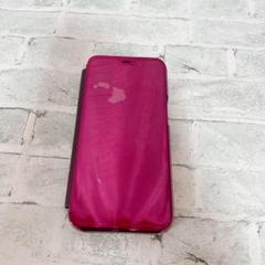 J iPhone 15 Pro Max パープル　ミラー　手帳型　軽量