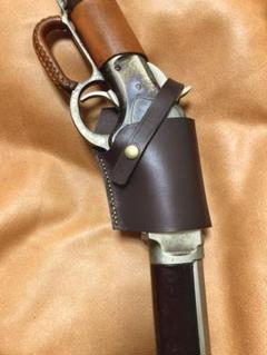 ウィンチェスター M1873 ランダル用右利きレザーホルスター No