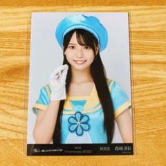 HKT48 森崎冴彩 直筆サイン入りブロマイド写真(チェキ)