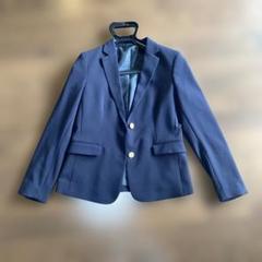 ネイビー シングルブレスト ブレザー M