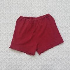 赤 フリル付き パンツ 80 赤ちゃん　ベビー