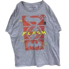DCコミックス　ザ・フラッシュ　メンズTシャツ　灰色　L　アメコミ【3053】