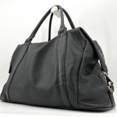 【良品✨】ジョゼフ パンチングレザー 2way ボストンバッグ ビジネス 黒