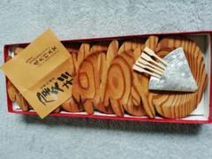 屋久杉菓子皿 スティック付き5点セット