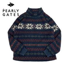 01M681◯PEARLY GATES ハイネック フリース セーター ゴルフ