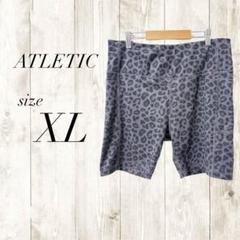 ATLETIC ヒョウ柄 ボトムス XL ショートパンツ ハーフパンツ