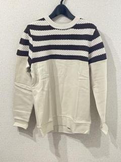 新品 ナノユニバース ニット切替スウェット M