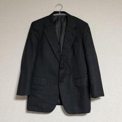 Burberry バーバリー ストライプ柄 テーラードジャケット ダークグレー