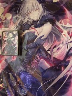 FGO　スリーブ＆プレイマット　ジャンヌオルタ　折田さん　フレシア　未開封 Fate FGO ジャンヌオルタ ジャンヌダルクオルタ プレイマット