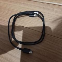USB Type-A to Type-Cケーブル ブラック（黒）