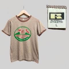 RUSSELL ATHLETIC ラッセル Tシャツ ブラウン L アメリカ製