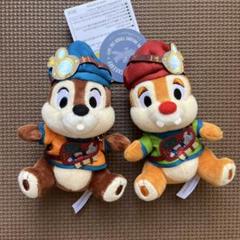 ディズニードリームス・テイクフライト　チップとデールぬいぐるみバッジ