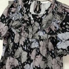 美品✨PINKHOUSE花柄グリーン半袖チュニック美品