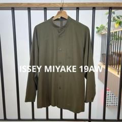 【美品】ISSEY MIYAKE 19AW/スタンドカラーシャツ/長袖シャツ