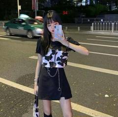 ベスト短いパラグラフパフベストクールな牛の女の子の服のパターンツーリング34Q