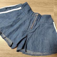 デニムフレアショートパンツ　サイズ120