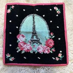 【2枚セット】FEILER エッフェル塔　刺繍 ハンカチ ネイビー　ゴールド 送料込【レア・日本未入荷】パリ限定 FEILER フェイラー