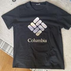 Columbia 黒 Tシャツ ロゴ入り