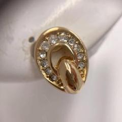 【美品】 Christian Diorクリスチャンディオールイヤリング　ゴールド