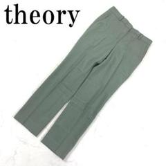 LA5000 theory セオリー プレス入りスラックスパンツ グリーン 00