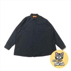 90s 古着 レッドキャップ 長袖シャツ オーバーサイズ ネイビー 2XL