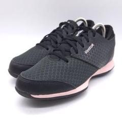 極美品✨リーボック EASY TONE スニーカー ブラック24.5 ⭐️極美品⭐️Reebok EASY TONE レザー スニーカー ブラック