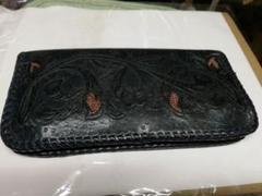 ダ−クグリーン柄ウォレット