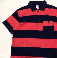 【美品】BROKTON GYMNASIUM×ヘルスニット ボーダーポロシャツ M