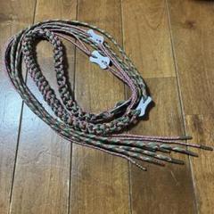 新品★sasquatchfabrixレザー編み込みベルト ブラウン 新品☆sasquatchfabrixレザー編み込みベルト ブラウン - 小物新着