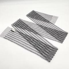 【未使用品】DRIES VAN NOTEN メッシュビーズラインスカーフ 未使用品】DRIES VAN NOTEN メッシュビーズラインスカーフ