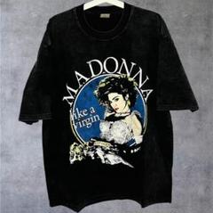 【新品】マドンナ　Tシャツ　Lサイズ 未使用 新品ほ ビック プリントマドンナ 80年代ポップス セピア