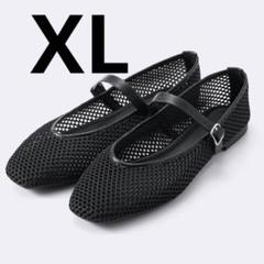 GU メッシュメリージェーンシューズ XL 黒 ブラック