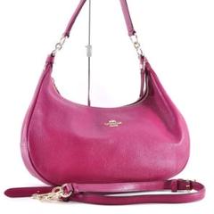 選ぶなら COACH 美品 コーチ ショルダー ハンド ハーフムーン 38250 バッグ