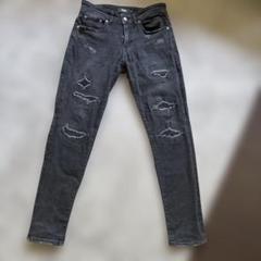 AZUL by MOUSSY ダメージスキニーデニム S