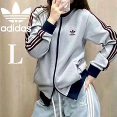 日本未発売カラーXL茶⭐️adidasアディカラー 刺繍 トラックトップ ワッフル adidas Originals - 日本未発売カラーS茶⭐️adidas アディ