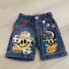 JAMレトロ花柄デニムショートパンツ90