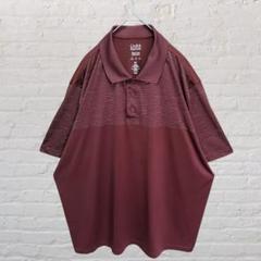 Croft&Barrow 部分ボーダーポロシャツ 大きいサイズ 海外輸入 XXL