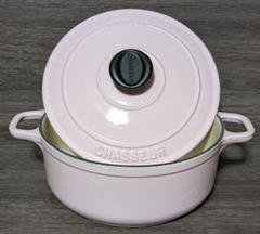 く*に様 【GWお値下げ】CHASSEUR グレー 両手鍋 中型