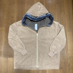 未使用☆[WTW] 定価17,930 コーデュロイファーフーディ M ベージュ 未使用☆[WTW] 定価17,930 コーデュロイファーフーディ M