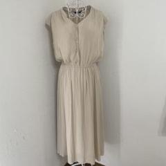 FONCE♡アバハウス　プリーツシフォンワンピース　ウォッシャブル