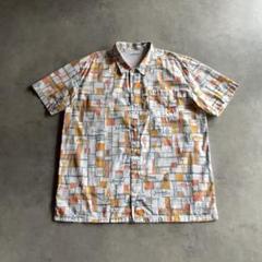 90s 00s Columbia PFG 魚 カジキ柄 コットン 半袖シャツ