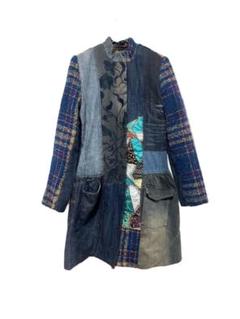 限定版 Desigual y2k 平成ギャル 刺繍ビーズ パッチワック デニムコート ジャケット・アウター