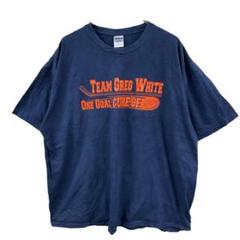 ギルダン メンズTシャツ 2XL アイスホッケー チャリティ 紺【3524】