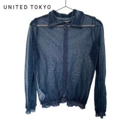 ユナイテッドトウキョウ ポロシャツ　シアー　ラメ　カットソー　フリーサイズのサムネイル