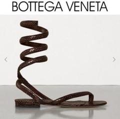 BOTTEGA VENETA ザ・スパイラル パイソンプリント サンダル 希少