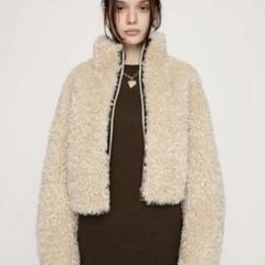 SLY▪️CURLY BOA CROP BZ カーリー ボア クロップ ブルゾン SLY（スライ）の「CURLY BOA CROP BZ カーリー ボア クロップ